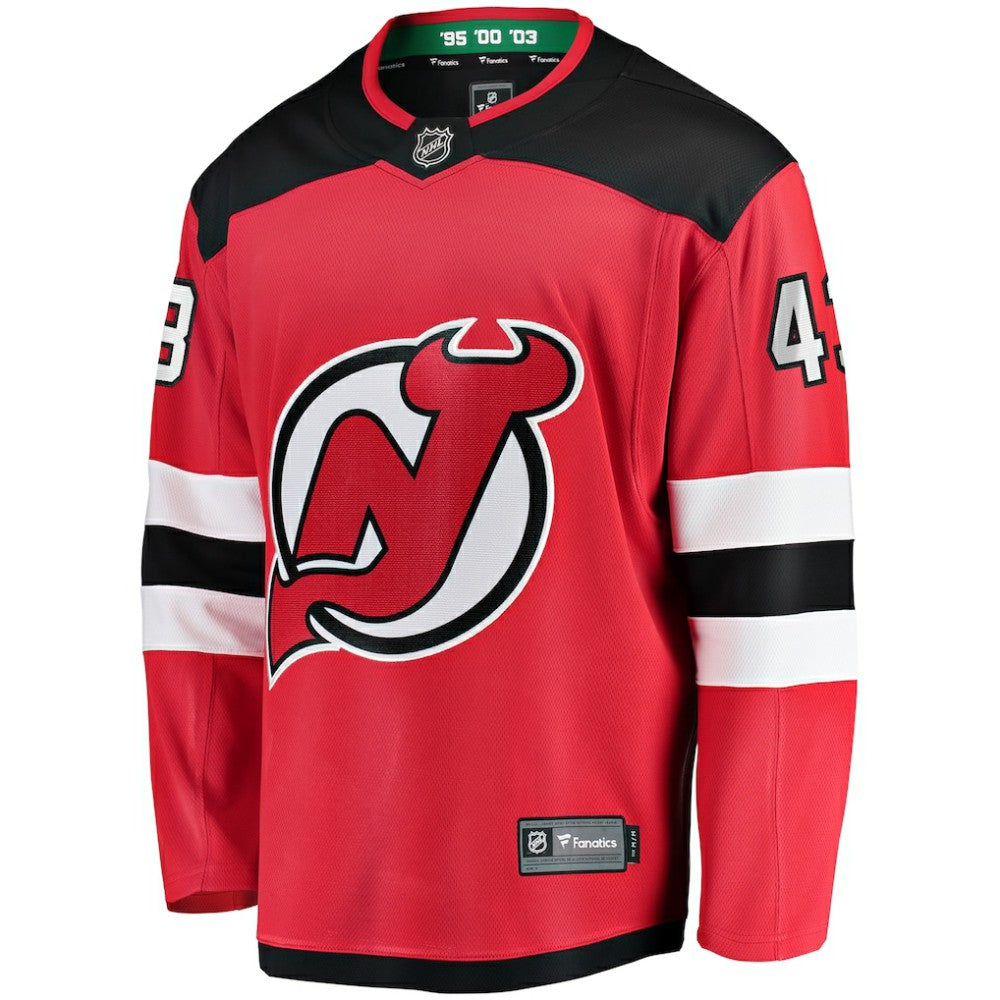 Luke Hughes New Jersey Devils Fanatics Home Breakaway Player Jersey