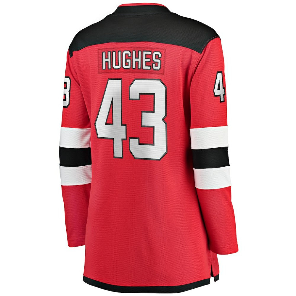 Luke Hughes New Jersey Devils Fanatics Women's Home Breakaway Player Jersey