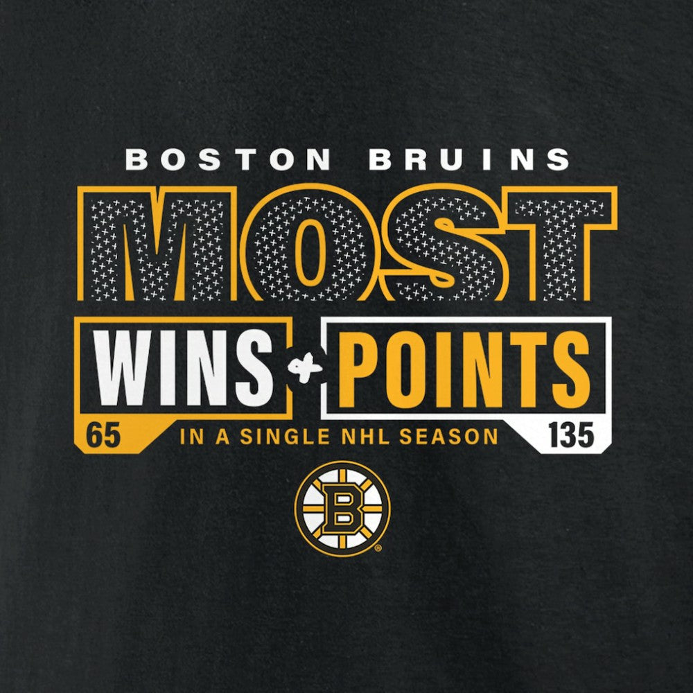 Boston Bruins Most Ever NHL Wins & Points T-Shirt