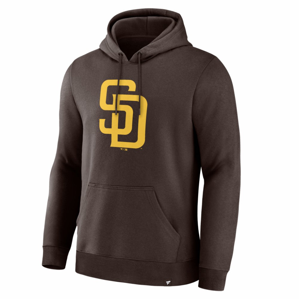 San Diego Padres Primary Logo Legacy Hoodie - Brown