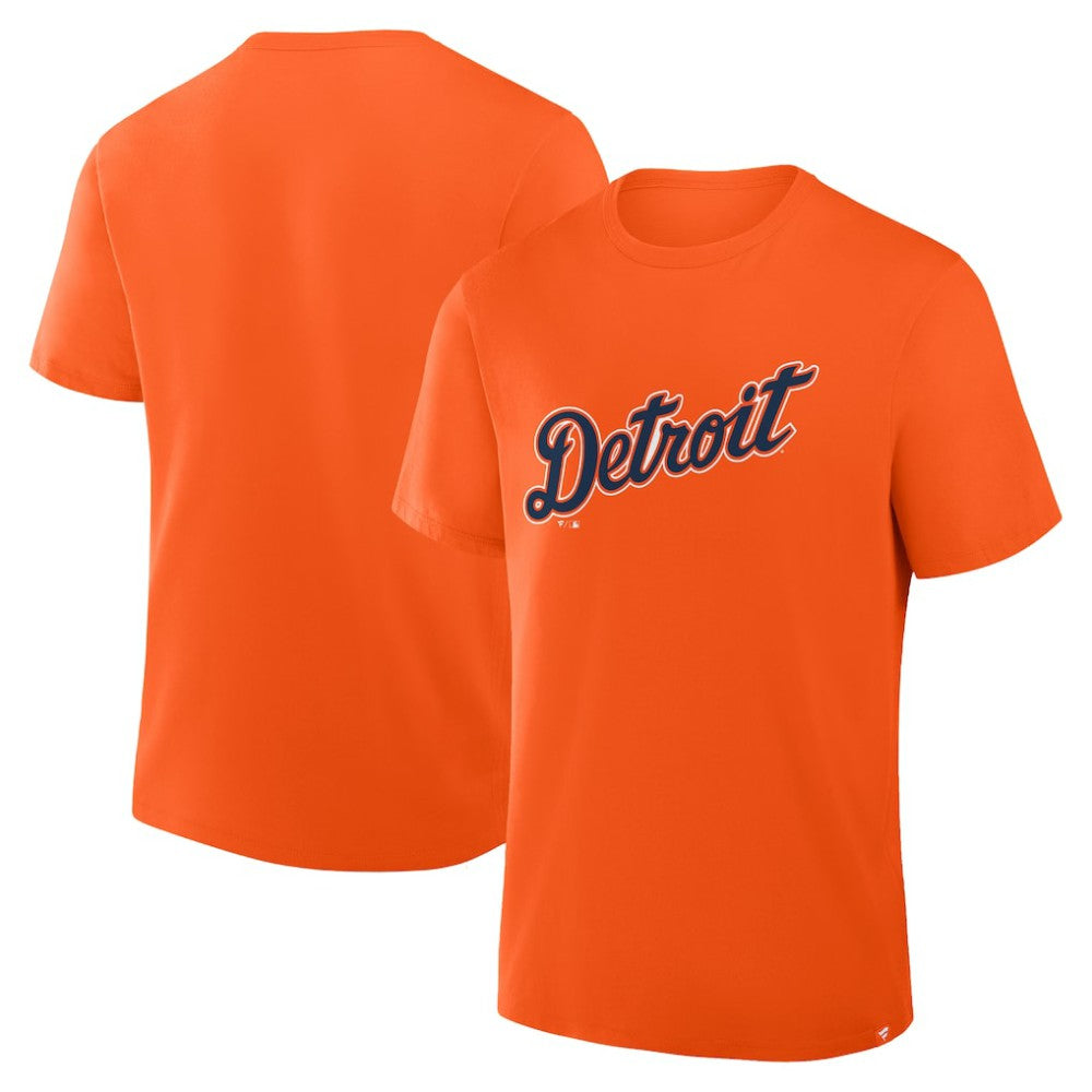Detroit Tigers Wordmark Legacy T-Shirt - Orange
