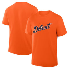 Detroit Tigers Wordmark Legacy T-Shirt - Orange