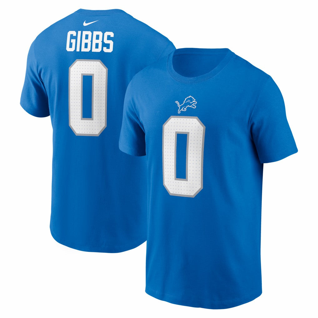 NFL Detroit Lions Jahmyr Gibbs  Name & Number T-Shirt