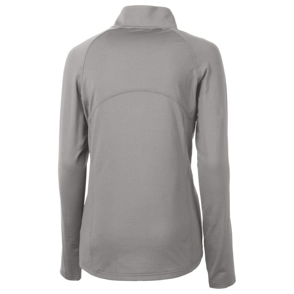 NFL New York Jets Cutter & Buck Women's Helmet Logo Adapt Eco Knit Stretch Recycled Half-Zip Pullover Top