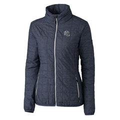NFL New England Patriots Cutter & Buck Women's Helmet Logo Rainier PrimaLoft Eco Insulated Full-Zip Puffer Jacket