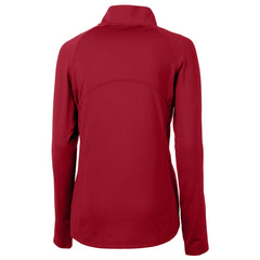NFL Houston Texans Cutter & Buck Women's Helmet Logo Adapt Eco Knit Stretch Recycled Half-Zip Pullover Top