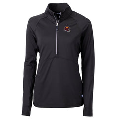 NFL Washington Commanders Cutter & Buck Women's Helmet Logo Adapt Eco Knit Stretch Recycled Half-Zip Pullover Top