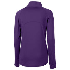 NFL Baltimore Ravens Cutter & Buck Women's Helmet Logo Adapt Eco Knit Stretch Recycled Half-Zip Pullover Top