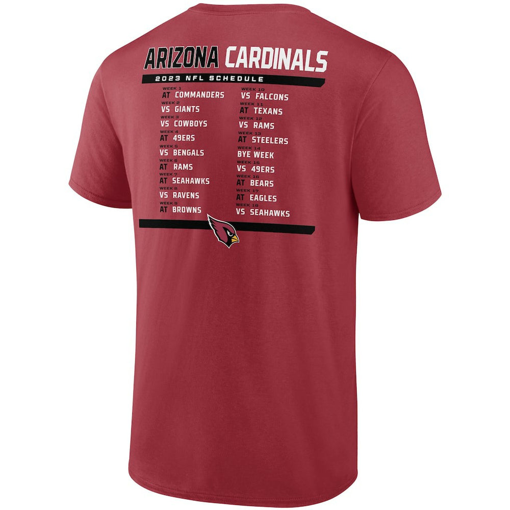 NFL Arizona Cardinals Two-Pack 2023 Schedule T-Shirt Combo Set