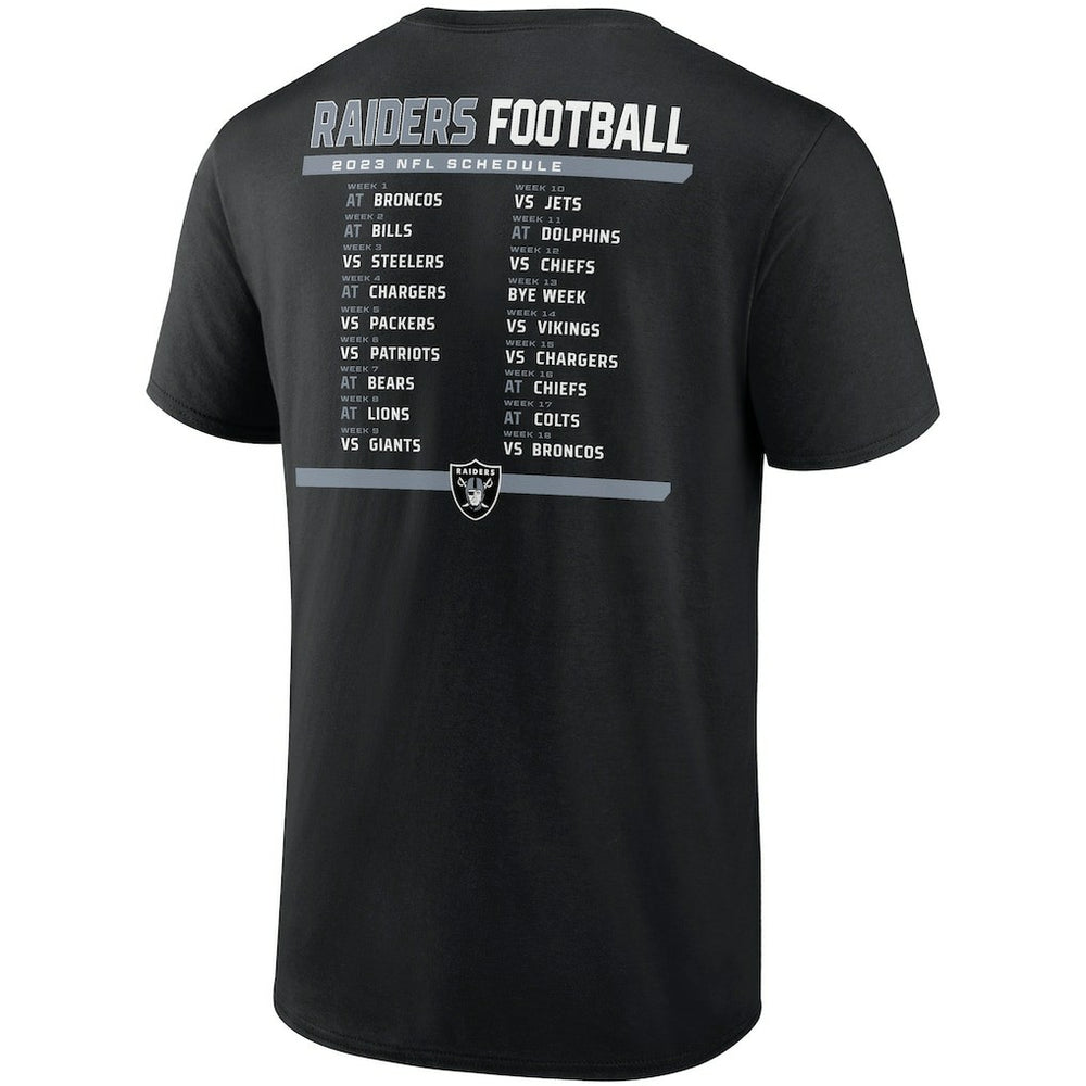 NFL Las Vegas Raiders Two-Pack 2023 Schedule T-Shirt Combo Set