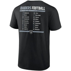 NFL Las Vegas Raiders Two-Pack 2023 Schedule T-Shirt Combo Set