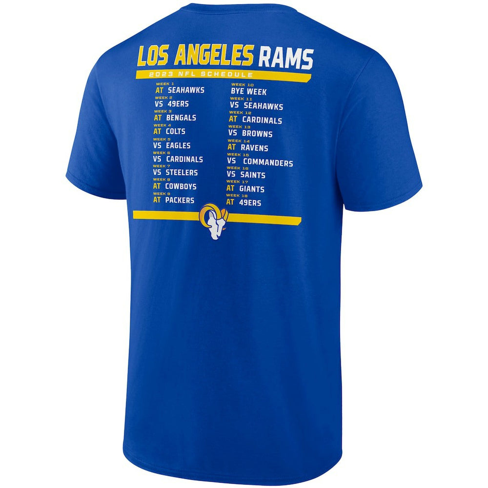NFL Los Angeles Rams Two-Pack 2023 Schedule T-Shirt Combo Set