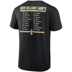 NFL New Orleans Saints Two-Pack 2023 Schedule T-Shirt Combo Set