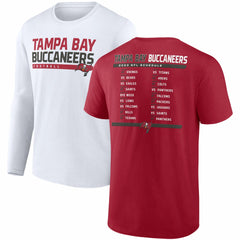 NFL Tampa Bay Buccaneers Two-Pack 2023 Schedule T-Shirt Combo Set