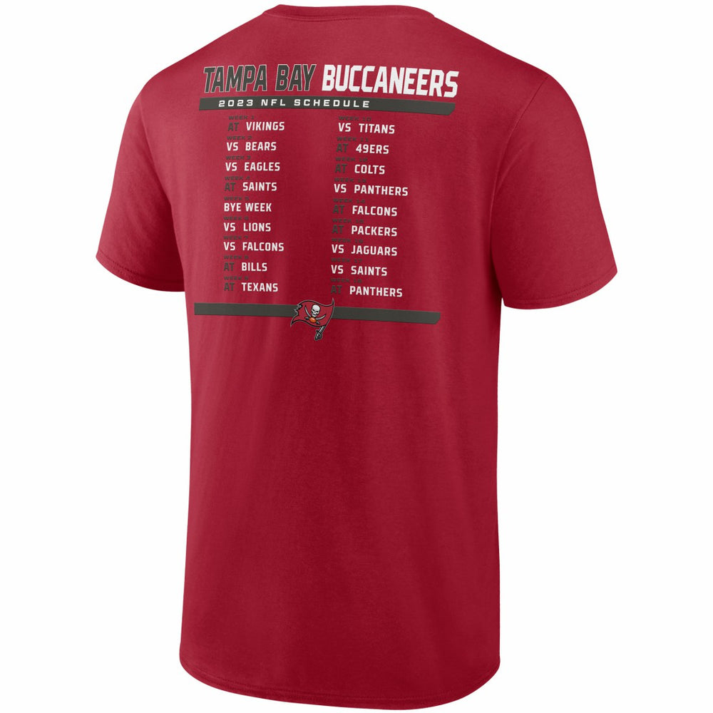 NFL Tampa Bay Buccaneers Two-Pack 2023 Schedule T-Shirt Combo Set