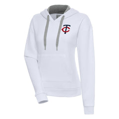 Minnesota Twins Antigua Women's Victory Pullover Hoodie - White