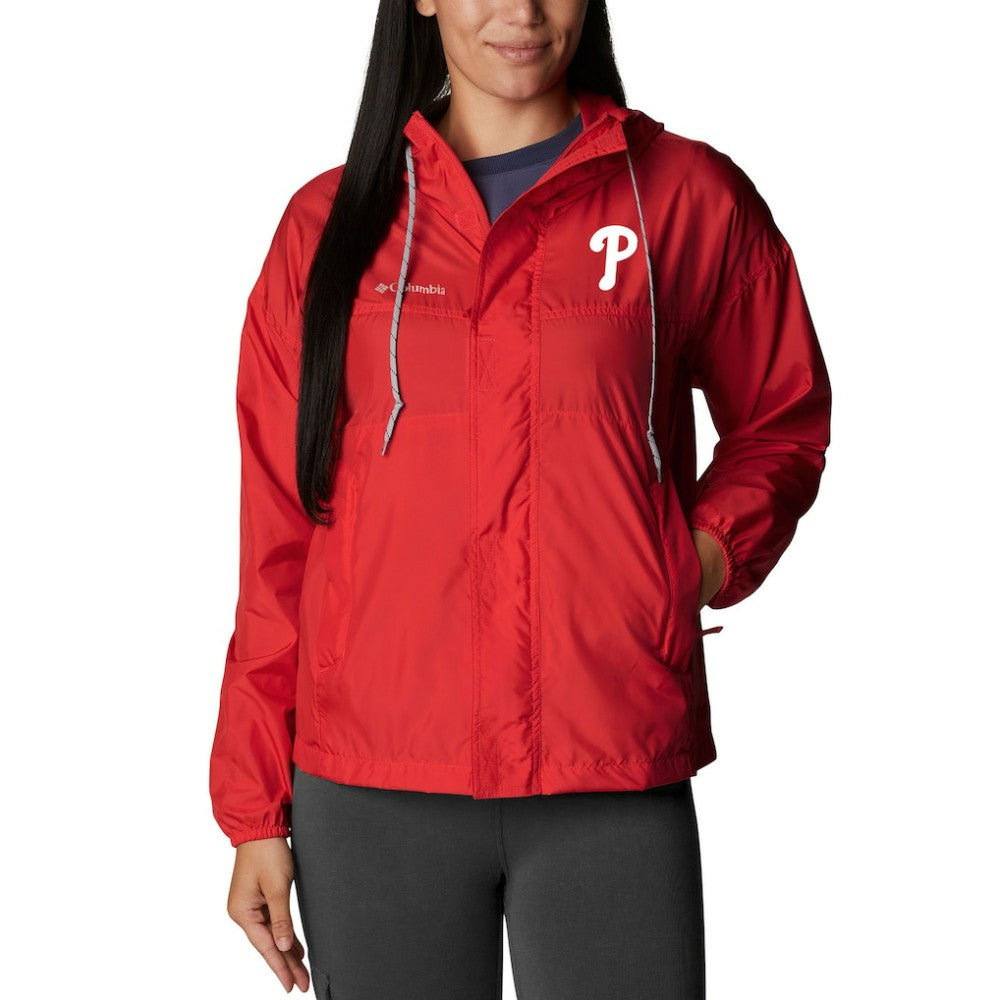 Philadelphia Phillies Women's Flash Challenger Full-Zip Windbreaker Jacket - Red | Columbia
