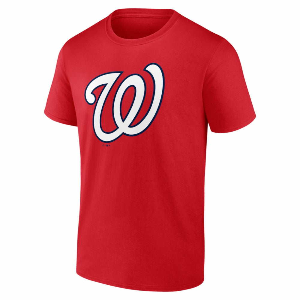 Washington Nationals Logo Athletic Official Logo T-Shirt - Red