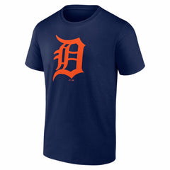 Detroit Tigers Logo Athletic Official Logo T-Shirt - Navy