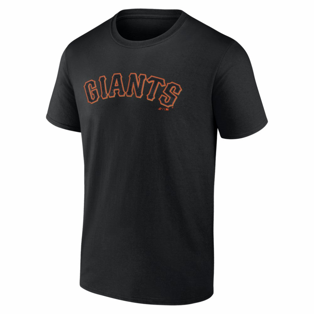 San Francisco Giants Logo Athletic Wordmark T-Shirt - Black