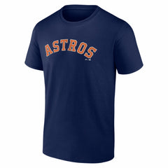 Houston Astros Logo Athletic Wordmark T-Shirt - Navy