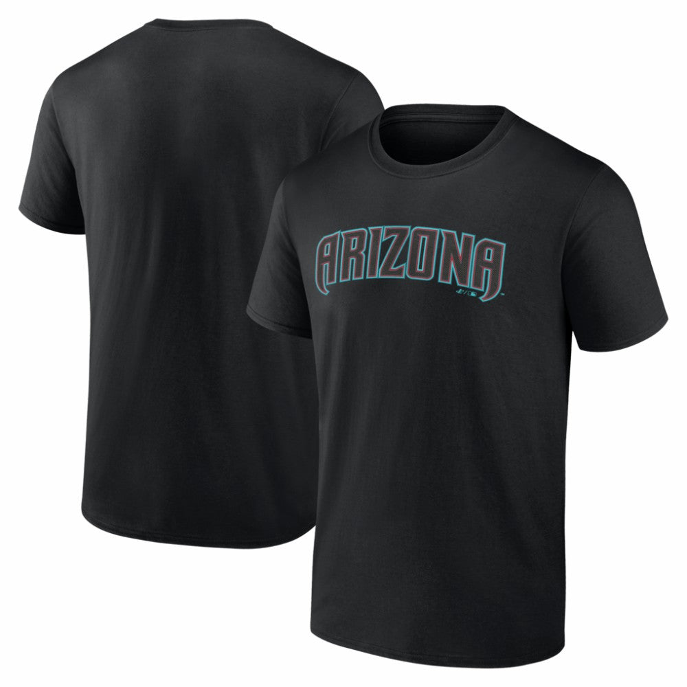 Arizona Diamondbacks Logo Athletic Wordmark T-Shirt - Black