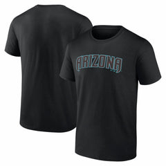 Arizona Diamondbacks Logo Athletic Wordmark T-Shirt - Black