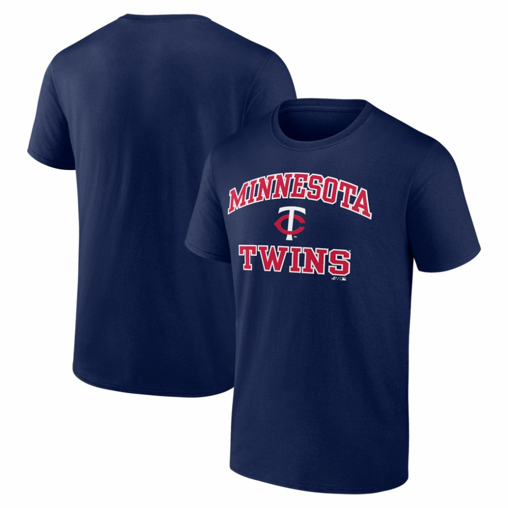 Minnesota Twins Logo Athletic Heart and Soul T-Shirt - Navy