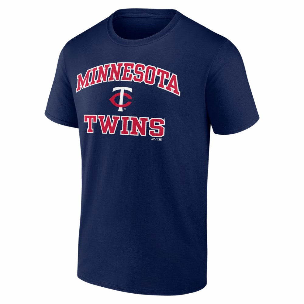 Minnesota Twins Logo Athletic Heart and Soul T-Shirt - Navy