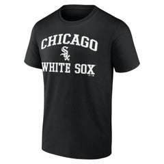 Chicago White Sox Logo Athletic Heart and Soul T-Shirt - Black