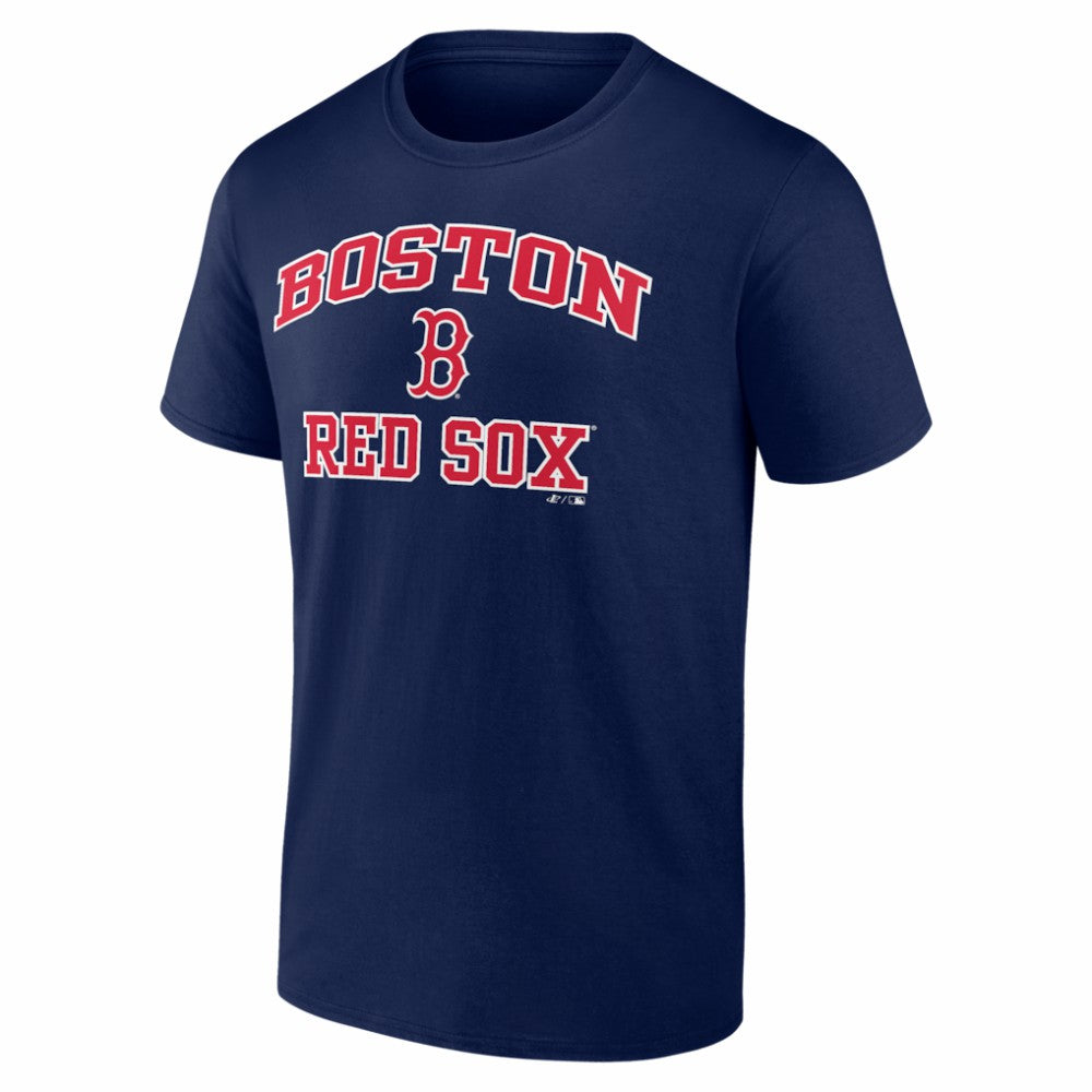 Boston Red Sox Logo Athletic Heart and Soul T-Shirt - Navy