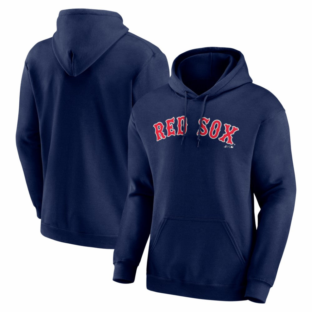Boston Red Sox Logo Athletic Wordmark Hoodie - Navy