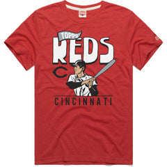 Cincinnati Reds Homage x Topps Tri-Blend T-Shirt - Red
