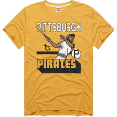 Pittsburgh Pirates Homage x Topps Tri-Blend T-Shirt - Gold