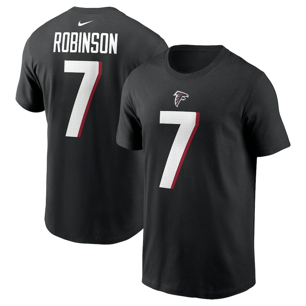 NFL Atlanta Falcons Bijan Robinson  Player Name & Number T-Shirt