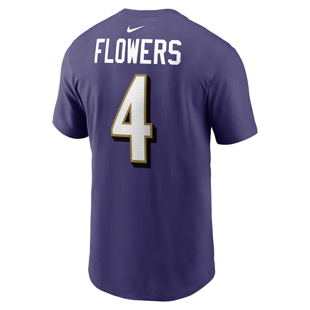 NFL Baltimore Ravens Zay Flowers  Player Name & Number T-Shirt