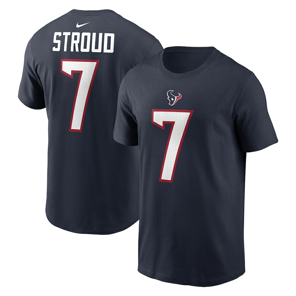 NFL Houston Texans C.J. Stroud  Player Name & Number T-Shirt