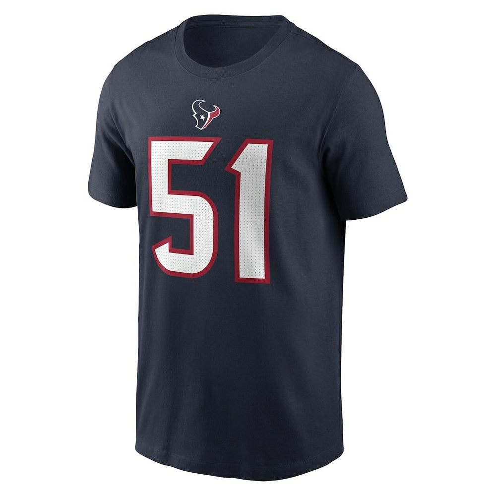 NFL Houston Texans Will Anderson Jr.  Player Name & Number T-Shirt