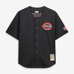 Ken Griffey Jr. Cincinnati Reds Big & Tall Cooperstown Mesh Batting Practice Jersey - Black | Mitchell & Ness