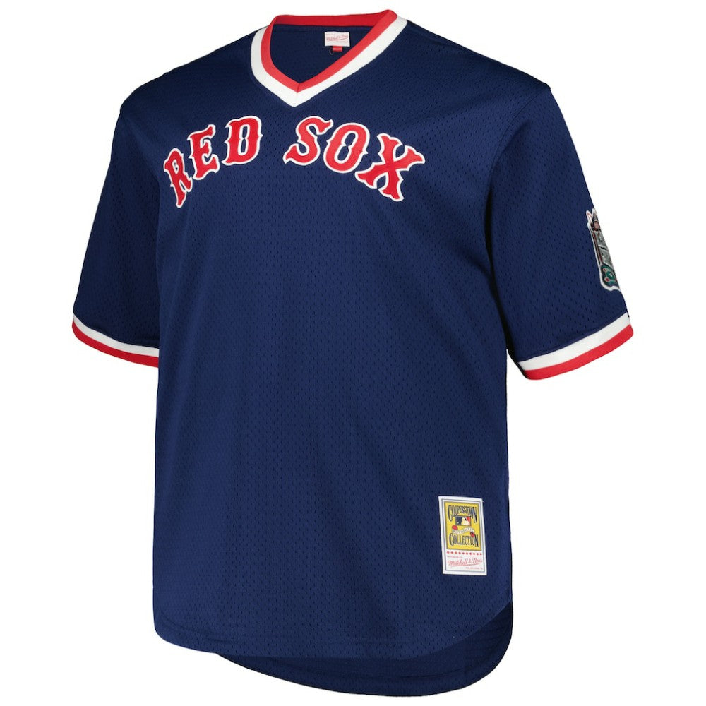 Pedro Martinez Boston Red Sox 1999 Cooperstown Collection Mesh Pullover Jersey - Navy | Mitchell & Ness