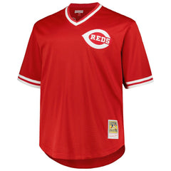 Pete Rose Cincinnati Reds 1984 Cooperstown Collection Mesh Pullover Jersey - Red | Mitchell & Ness