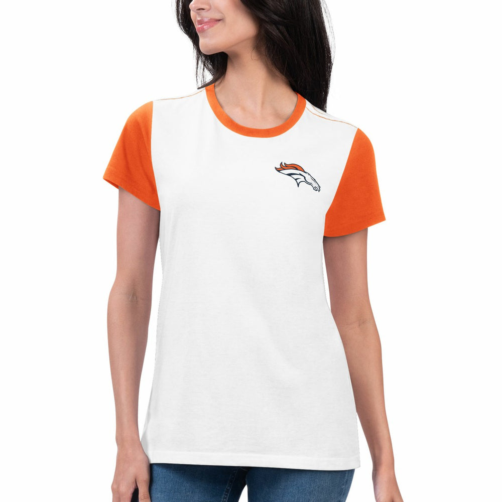 NFL Denver Broncos G-III 4Her by Carl Banks Women's Fashion Illustration T-Shirt