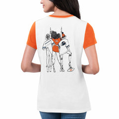 NFL Denver Broncos G-III 4Her by Carl Banks Women's Fashion Illustration T-Shirt