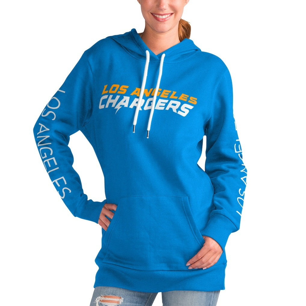 NFL Los Angeles Chargers G-III 4Her by Carl Banks Women's Extra Inning Pullover Hoodie