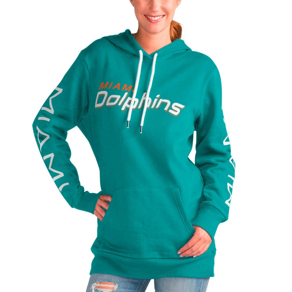 NFL Miami Dolphins G-III 4Her by Carl Banks Women's Extra Inning Pullover Hoodie