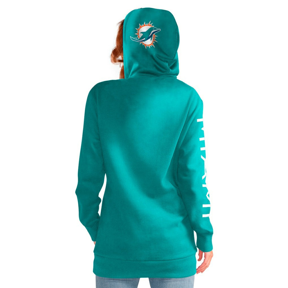 NFL Miami Dolphins G-III 4Her by Carl Banks Women's Extra Inning Pullover Hoodie