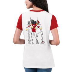 NFL Kansas City Chiefs G-III 4Her by Carl Banks Women's Fashion Illustration T-Shirt