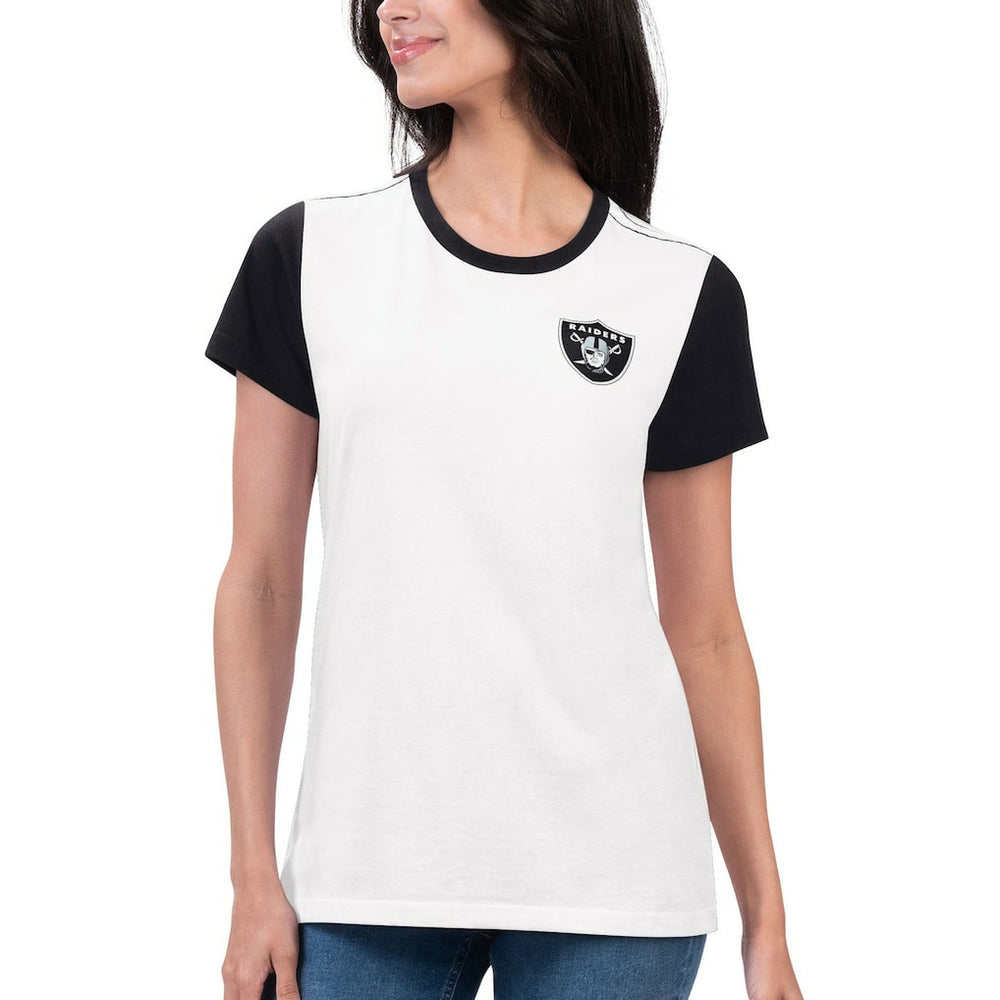 NFL Las Vegas Raiders G-III 4Her by Carl Banks Women's Fashion Illustration T-Shirt