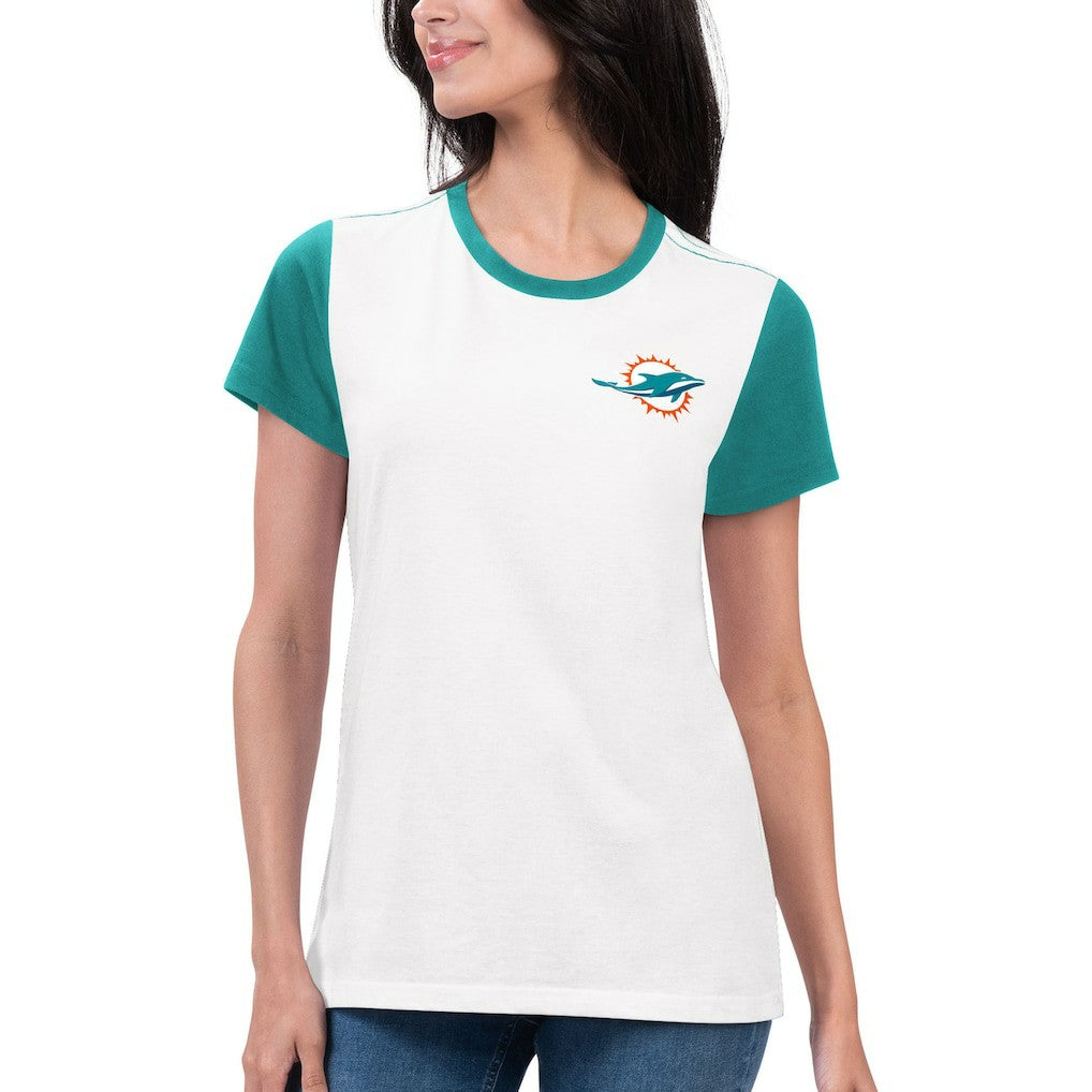 NFL Miami Dolphins G-III 4Her by Carl Banks Women's Fashion Illustration T-Shirt