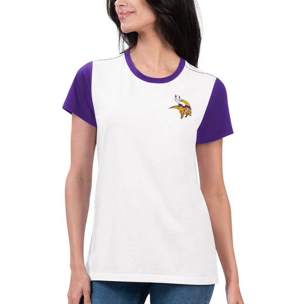 NFL Minnesota Vikings G-III 4Her by Carl Banks Women's Fashion Illustration T-Shirt